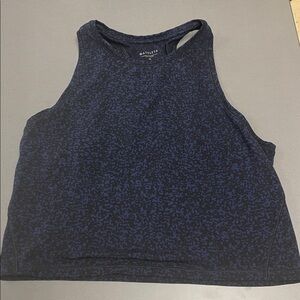 Athleta Navy and Black Textured Tank
